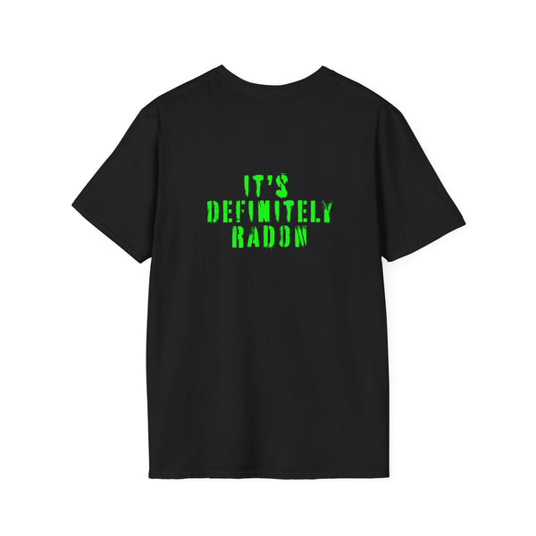 Skatcast Radon Action Team T-Shirt — "It's Definitely Radon" Graphic Tee