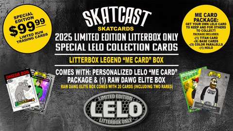 2025 SKATCARDS LELO Litterbox Legend “Me Card” Collection