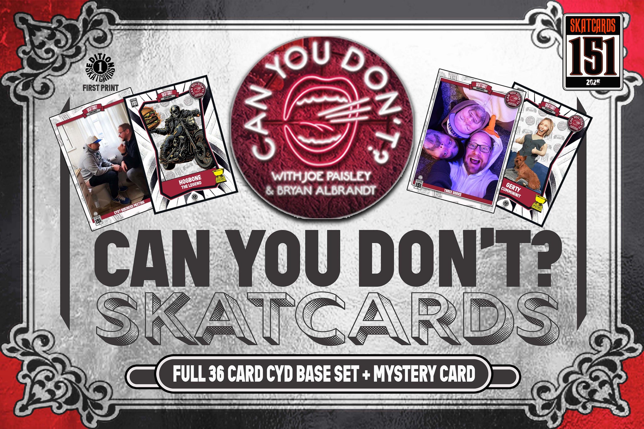 Can You Don’t? SKATCARDS Base Set + Mystery Card