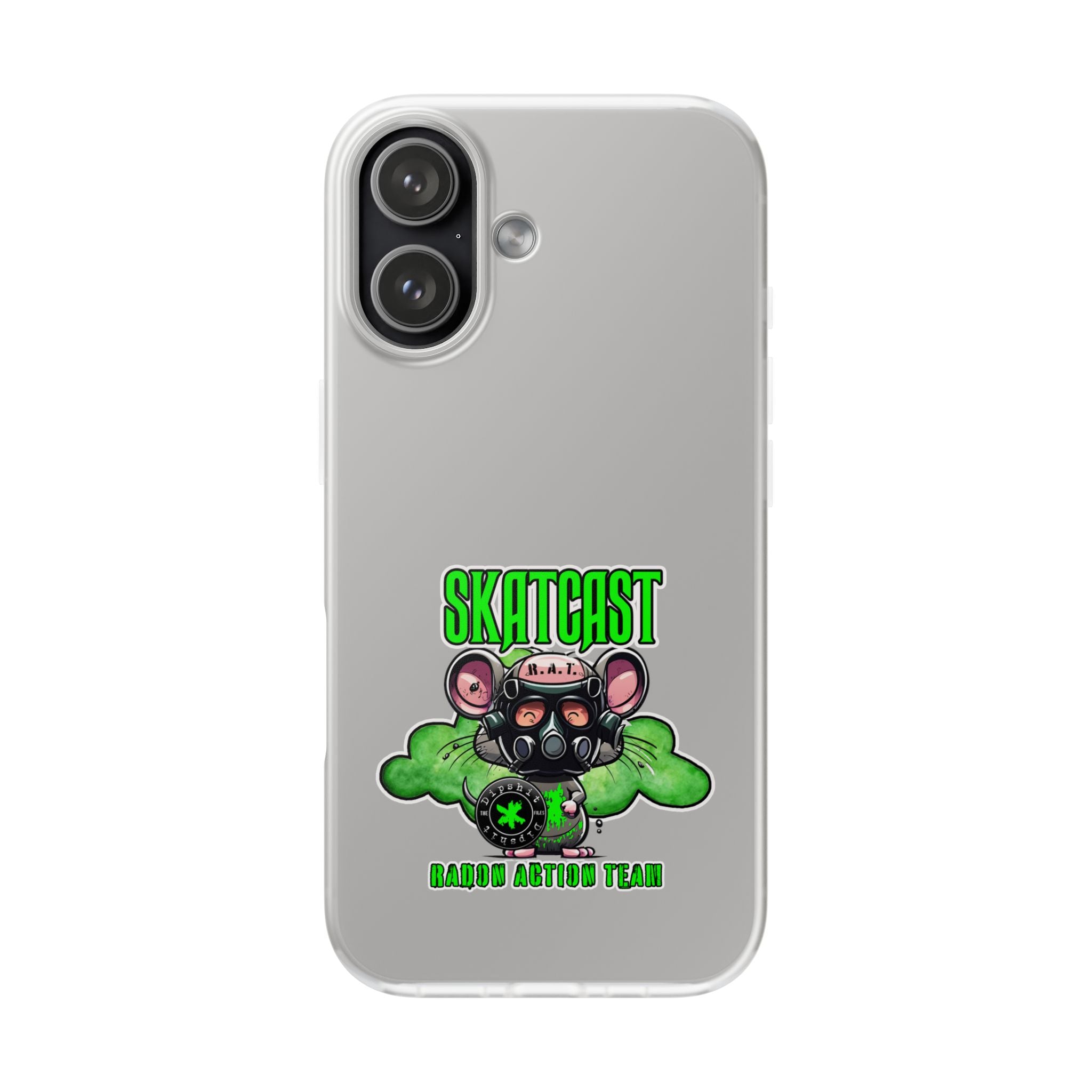 Skatcast Radio Active Team Phone Case — Gas Mask R.A.T Design