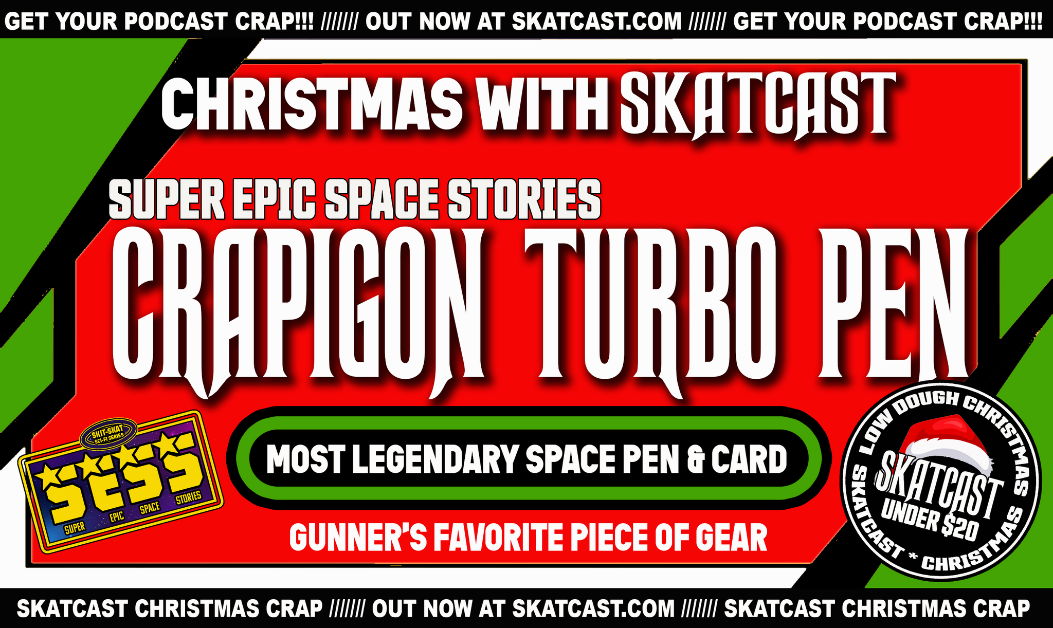 Official Super Epic Space Stories Crapigon Turbo Pen and Collector’s Card