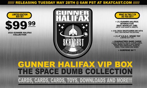 Gunner Halifax VIP Box | Interactive SKAT Book, Cards and Spade Toy!