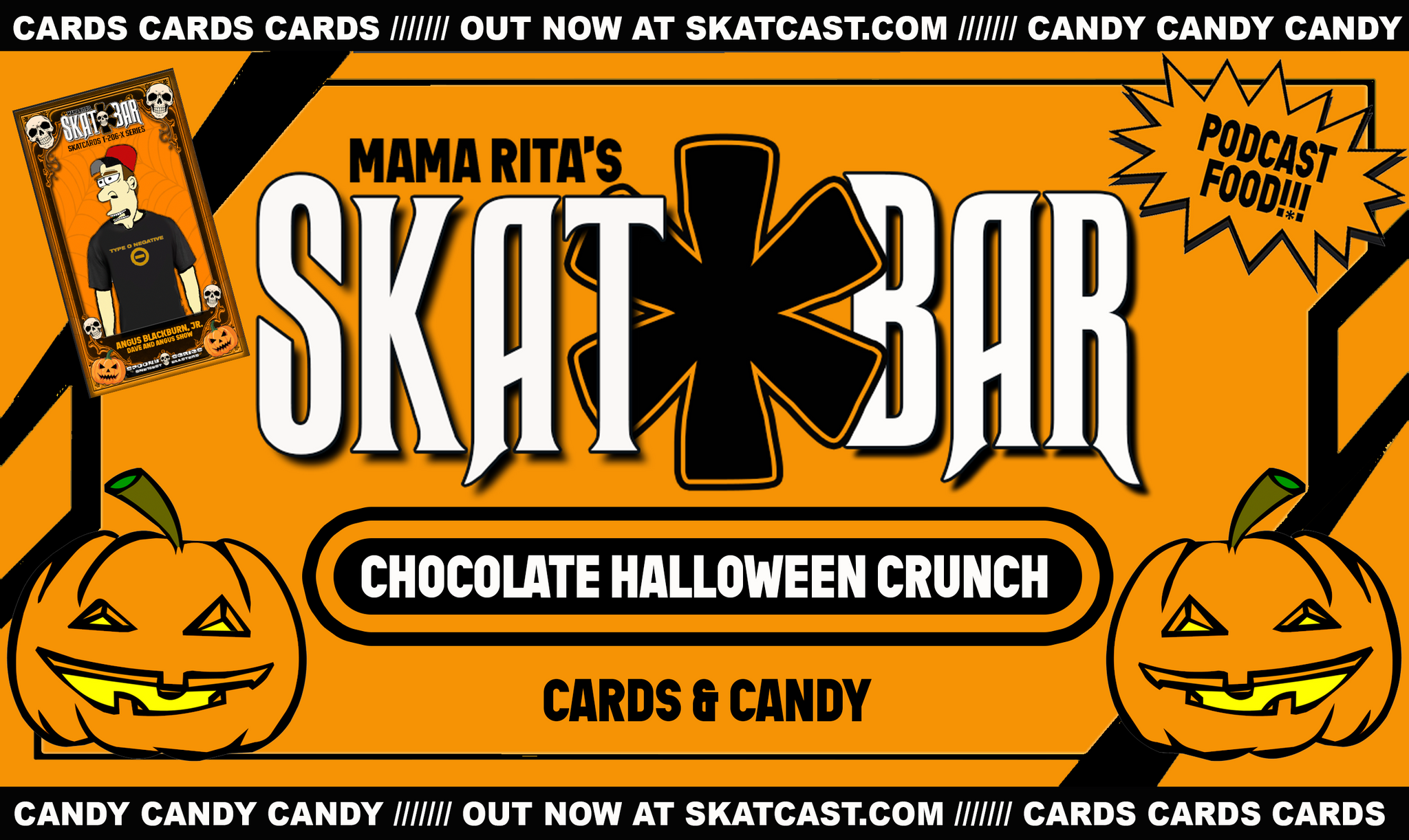 SKATBAR Halloween Crunch Bar and Cards!