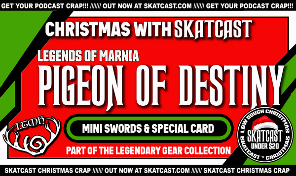 Pigeon of Destiny Mini-Swords and Rare P.O.D. Holo SKATCARD