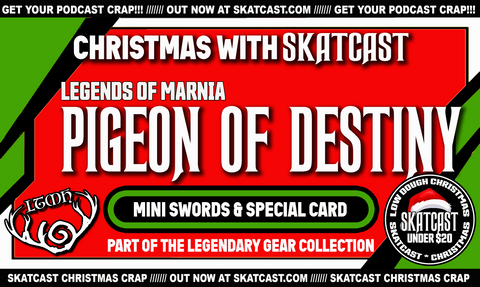 Pigeon of Destiny Mini-Swords and Rare P.O.D. Holo SKATCARD