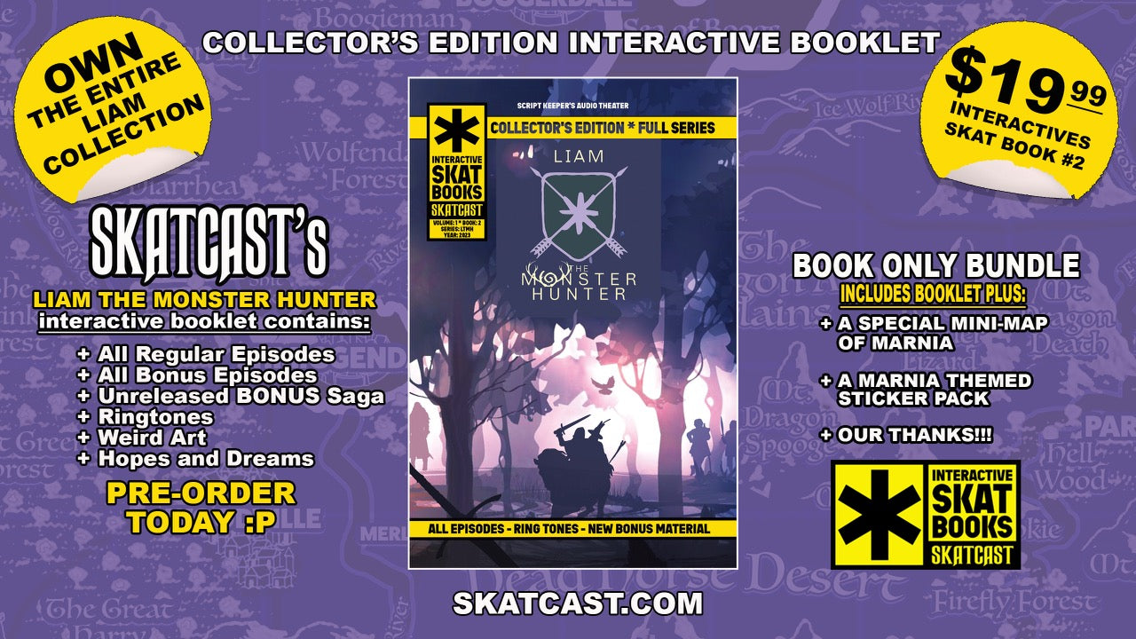 LIAM THE MONSTER HUNTER ~ Interactive Skat Book ONLY