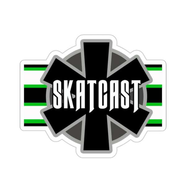 SKATCAST Flag Logo Stickers