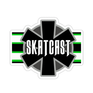 SKATCAST Flag Logo Stickers
