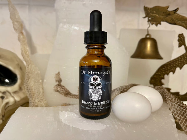 Dr Shmogie's Beard & Ball Oil | Palo Santo & Mahogany