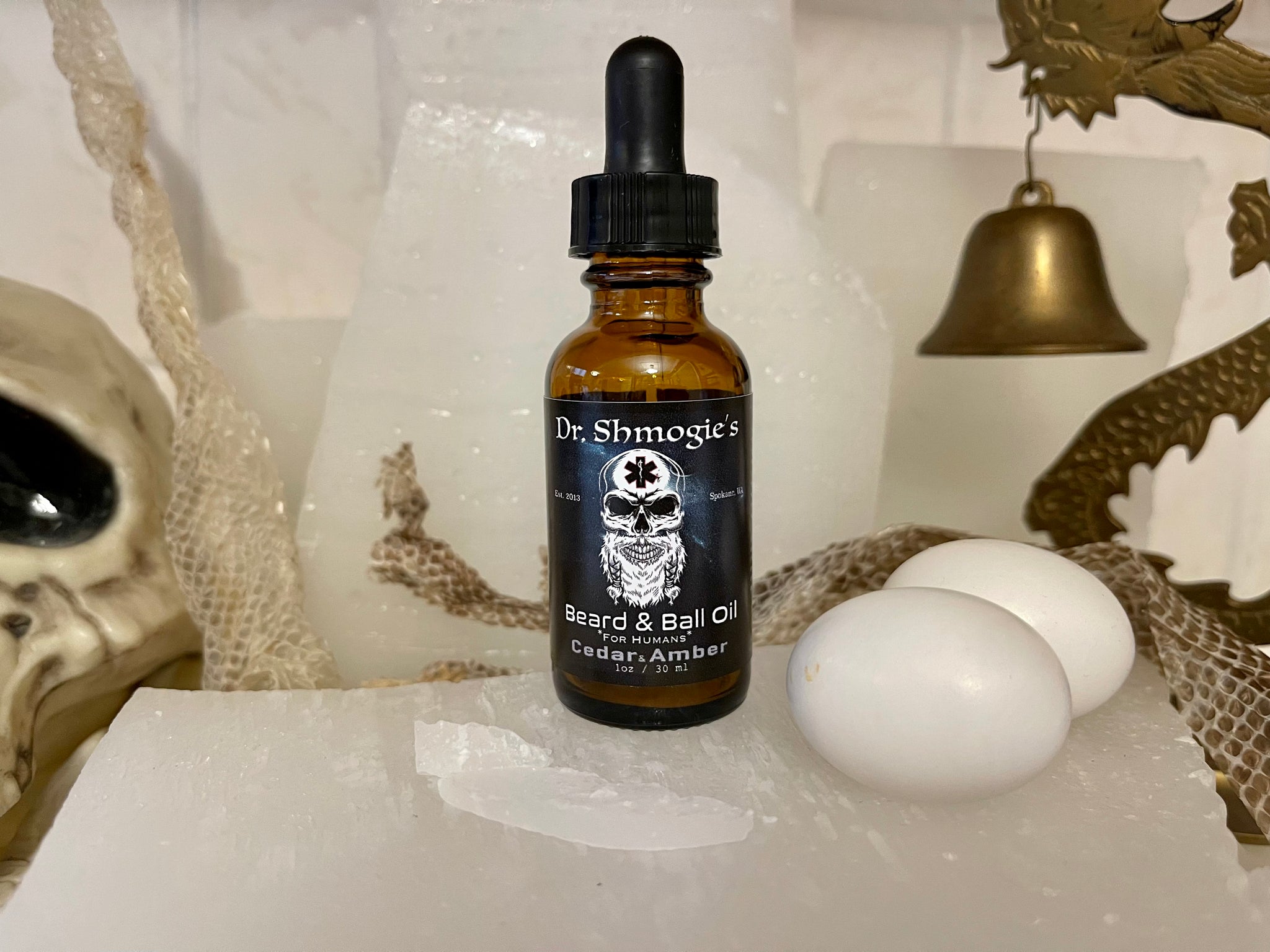 Dr Shmogie's Beard & Ball Oil | Cedar & Amber