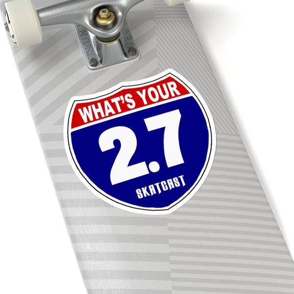 JAR Whats Your Two Point Seven Stickers