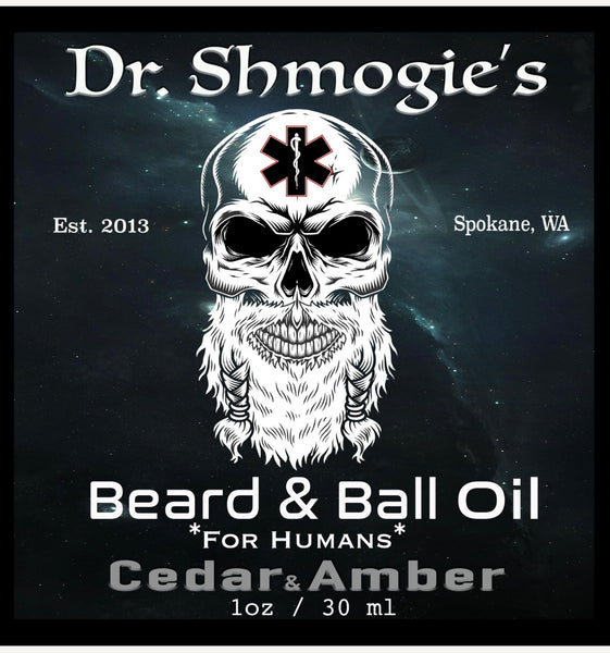 Dr Shmogie's Beard & Ball Oil | Cedar & Amber
