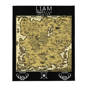 Map of Marnia LTMH Throw Blanket